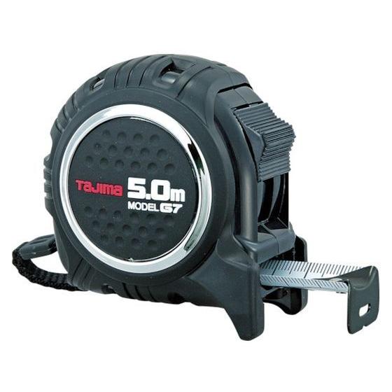 【お取り寄せ】タジマ G7ロック25 5.0m メートル目盛 黒／黒 G7L2550 コンベックス ...