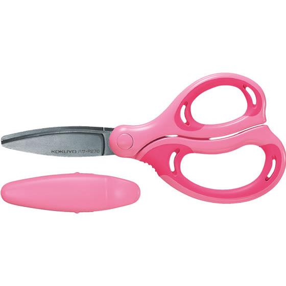 コクヨ 学習はさみ エアロフィットサクサキッズ 右手用 ピンク ハサ-P270P はさみ 子供用 切...