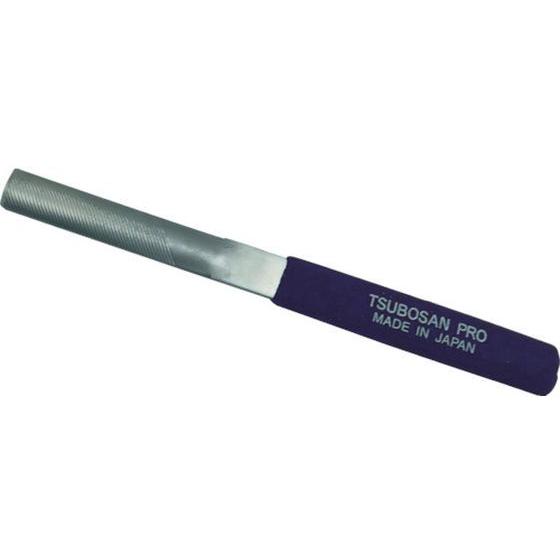 【お取り寄せ】ツボサン 横に削るヤスリ 半丸 片R中目 押し切り用 YKB-3 ヤスリ 研削研磨用品...