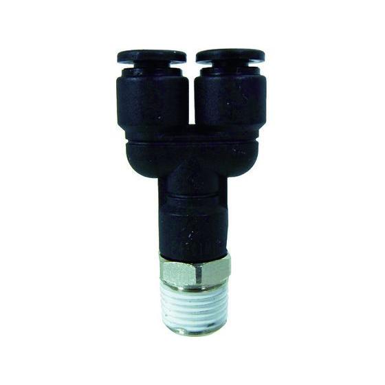 【お取り寄せ】チヨダ ファイブメイルブランチワイ 4mm・R1／8 F4-01MY 汎用管継手 コン...