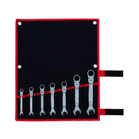 【お取り寄せ】TONE 首振クイックラチェットめがねレンチセット RMFQ700 ラチェットレンチ ...