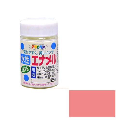 【お取り寄せ】アサヒペン 水性エナメル 25ml コスモスピンク