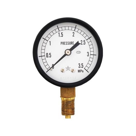 【お取り寄せ】新潟精機 圧力計 60x35 T-526B Ｆ．Ｒ．Ｌユニット コンプレッサー 空圧機...