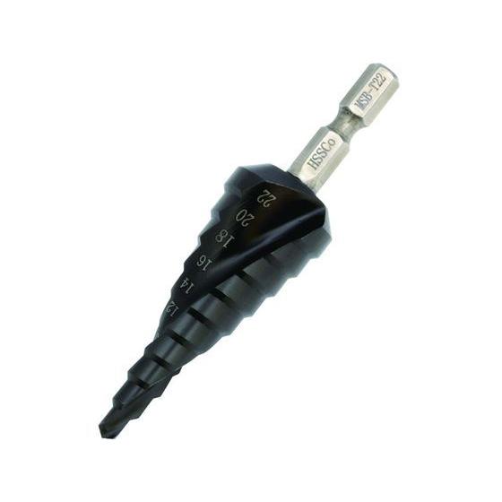 【お取り寄せ】マーベル 窒化チタンアルミコーティングステップドリル(六角軸シャンク) MSB-T22...