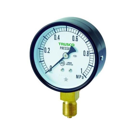 【お取り寄せ】TRUSCO JIS汎用圧力計A型75φ TPG75-1.0 圧力計 差圧計 物性 物...