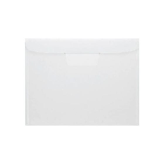コクヨ クリヤーホルダー〈エンベロープタイプ〉PP A4ヨコ 透明 フタ付タイプ Ａ４ クリアホルダ...
