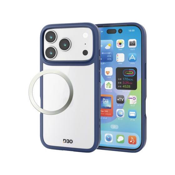 【お取り寄せ】エレコム iPhone17Pro ケース D3O ネイビー PM-A25CD3OFCN...