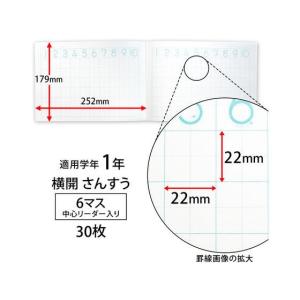 キョクトウ 横開さんすう B5 6マス 中心リ...の詳細画像3