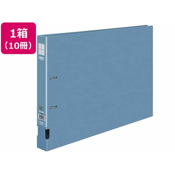 コクヨ インターグレイ Dリングファイル A3ヨコ とじ厚30mm 青 10冊 Ｄ型２穴リングファイ...