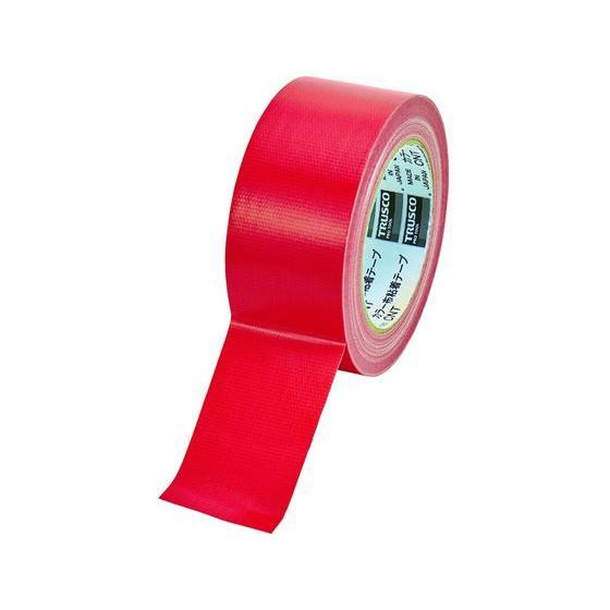 【お取り寄せ】TRUSCO カラー布粘着テープ 幅50mm長さ25m レッド CNT-5025-R ...