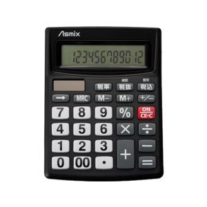 アスカ ビジネス電卓 ブラック C1234BK