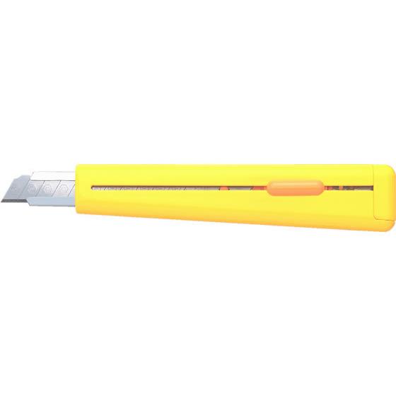 コクヨ カッターナイフ 標準型・フッ素加工刃 C3 黄 HA-S110Y 本体 カッターナイフ 切る...
