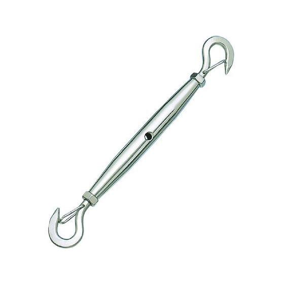 【お取り寄せ】水本 ステンレス パイプターンバックル外れ止付(フック) 捻子径2分 ターンバックル ...