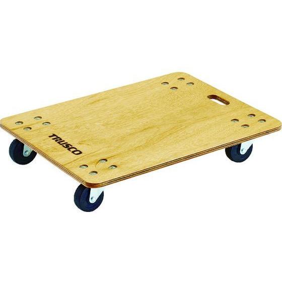 【お取り寄せ】TRUSCO 合板平台車プティカルゴ 600×450 ゴム車 PC-4560G 平台車...