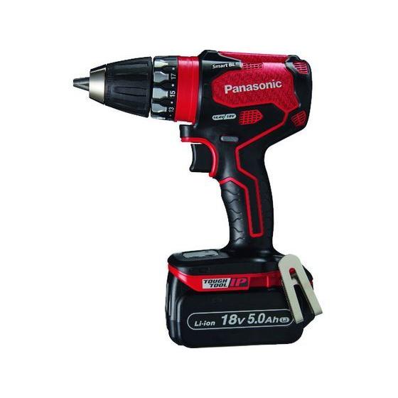 【お取り寄せ】Panasonic デュアル 18V5.0Ah 充電式ドリルドライバー 赤 EZ74A...
