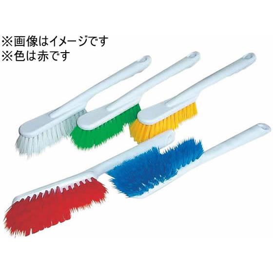 【お取り寄せ】マルテー東北石橋 厨房用ブラシロングハンドルR(赤) 380123 タワシ ブラシ 清...