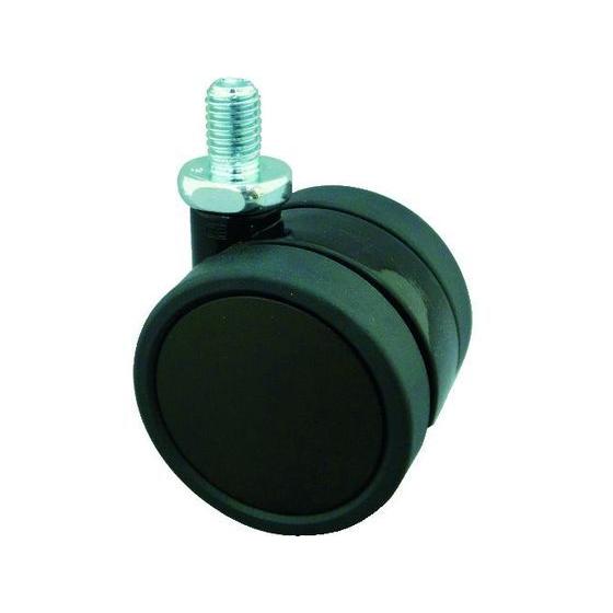 【お取り寄せ】TRUSCO ねじ込み双輪キャスター エラストマ-車輪 自在 Φ40 M10 TDE4...