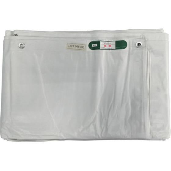 【お取り寄せ】ユタカメイク 白防炎シート普及型 5.4m×5.4m B-245 防炎シート 現場 安...