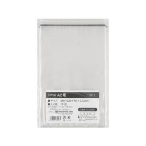 伊藤忠リーテイルリンク OPP袋 フタ付(シール付) A5 100枚 OBT-6 ＯＰＰ袋 テープ付き