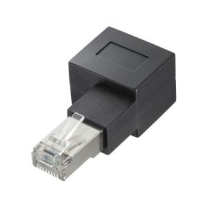 【お取り寄せ】サンワサプライ RJ-45L型変換アダプタ 右出し ADT-RJ6A-LR｜jetprice