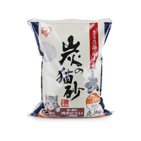 アイリスオーヤマ 炭の猫砂 7L SNS-70 猫砂 シート 猫 キャット用 ペット トイレタリー