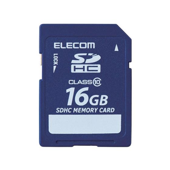 エレコム データ復旧サービス付 SDHCカードClass10 16GB ＳＤカード ＳＤＨＣカード ...