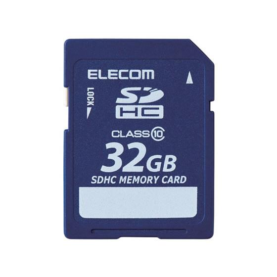 エレコム データ復旧サービス付 SDHCカードClass10 32GB ＳＤ ＳＤＨＣメモリーカード...