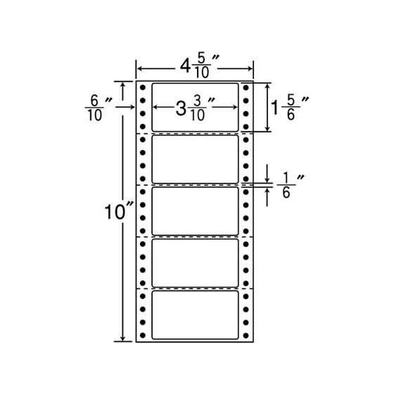 NANA 連続ラベルナナフォーム 4(5・10)×10 5面 500折×2 MM4R まとめ買い 業...