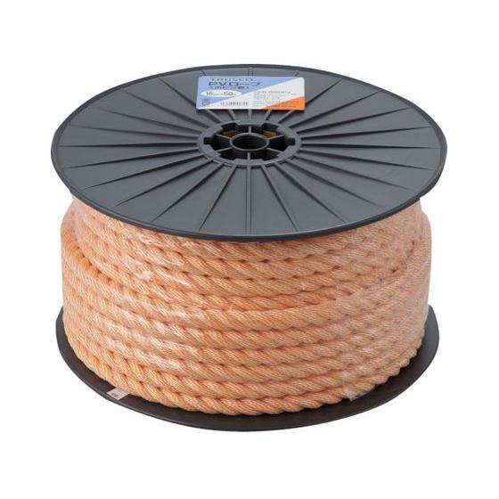 【お取り寄せ】TRUSCO PVロープ 3つ打 線径16mm×長さ50m R-1650PV ＰＶロー...