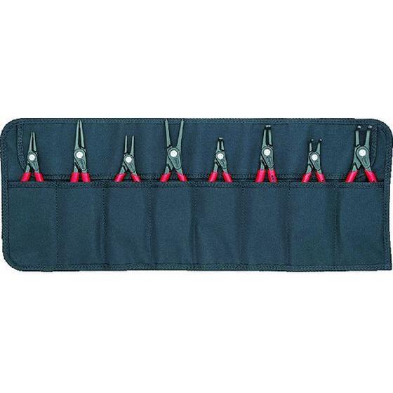 【お取り寄せ】KNIPEX 8本組 精密スナップリングプライヤー 001958V02 プライヤー ペ...