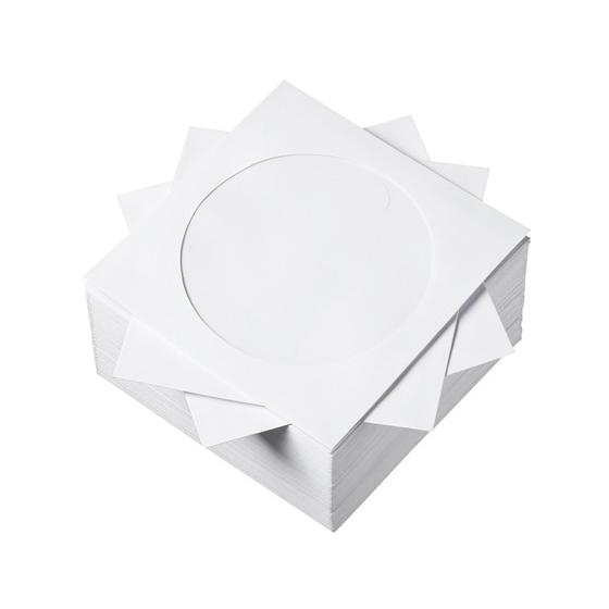 サンワサプライ DVD・CDペーパースリーブケース(ホワイト) 100枚入 ＣＤ ＤＶＤ用紙ケース ...