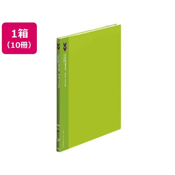 コクヨ クリヤーブック〈K2〉固定式サイドスローA4 20P 黄緑10冊 Ａ４ 見開きＡ３ 固定式 ...