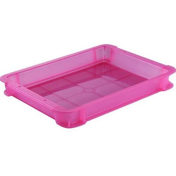 【お取り寄せ】TRUSCO スケルトンカラーコンテナ 3L 赤 TSK-3R ボックスコンテナ 保管...