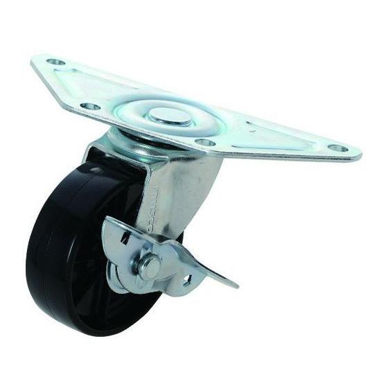 【お取り寄せ】TRUSCO コ-ナ-キャスタ-ナイロン 自在S付 75Φ TNCCB-75 キャスタ...