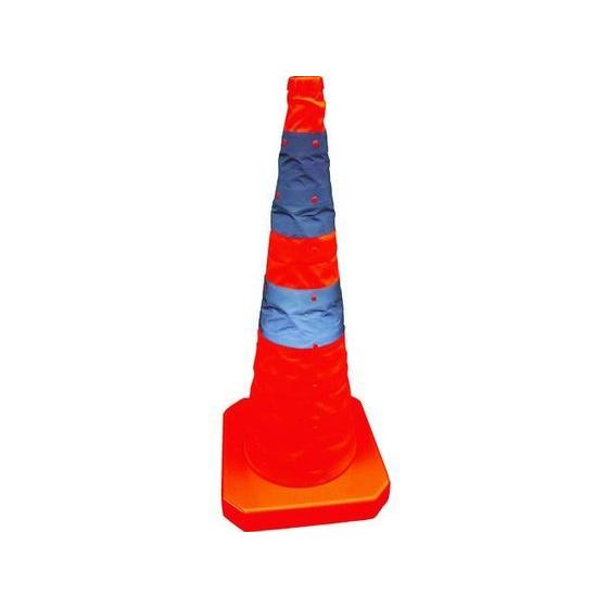 【お取り寄せ】TRUSCO パタパタコーン 700mm 赤 TCCP-700-R 安全標識 ステッカ...