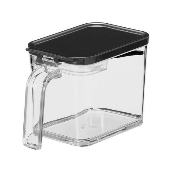 アスベル フォルマ MR 調味料ポット スプーン付 R 700mL ブラック 泡立て 調味料入れ ロ...