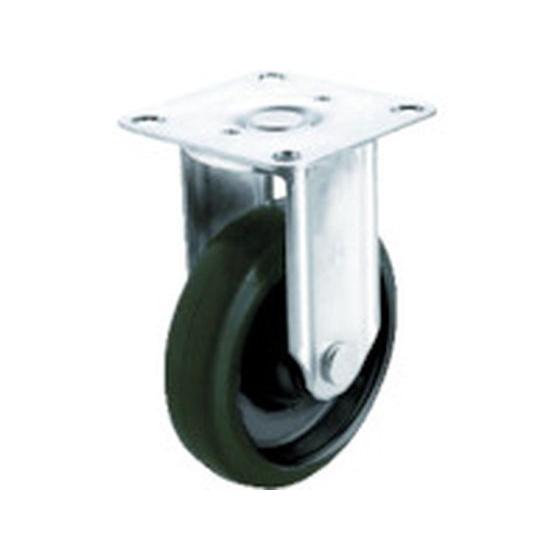 【お取り寄せ】ユーエイ ステンレスキャスター固定車 100径ナイロンホイルゴム車輪 SUS-NRK-...