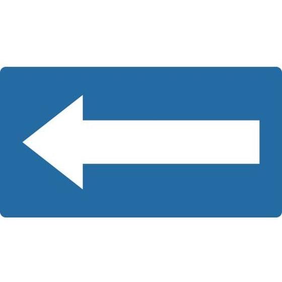 【お取り寄せ】TRUSCO 配管用ステッカー 方向表示 青地白 中 5枚入 TPS-HN9.5-M ...