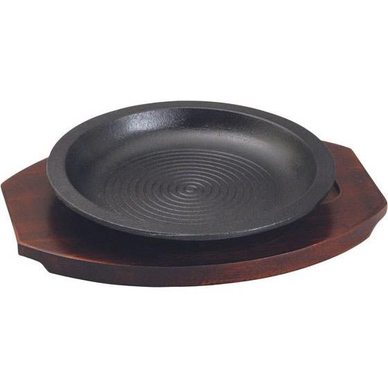 【お取り寄せ】アサヒ 鉄 ステーキ皿 A-116-80 パワープレート深型 3431400 カヌー型...