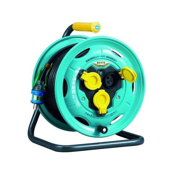 【お取り寄せ】ハタヤ 防雨型業務用戦力リール 単相100Vアース・ブレーカー付 30m BN-30K...