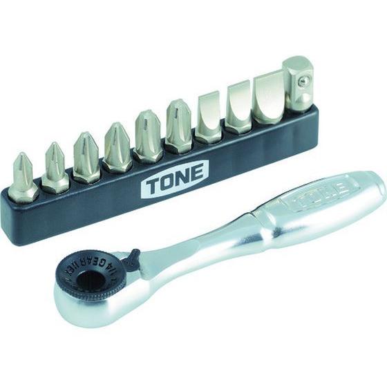 【お取り寄せ】TONE ビットラチェットセット BR10S ドライバー ビット 作業工具 作業用品 ...