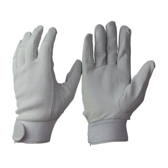【お取り寄せ】おたふく 豚革甲メリヤスマジック付 白 L R-29-W-L 豚革手袋 革手袋 合皮手...
