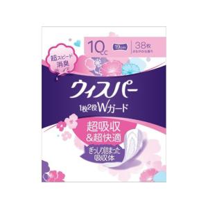 P&Gジャパン ウィスパー 1枚2役Wガード 10cc 19cm 38枚 ライナー 生理