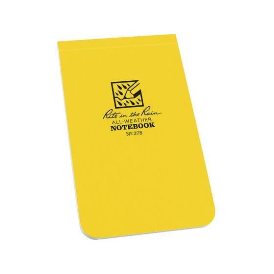 【お取り寄せ】RITR 3 × 5 1／4 ソフトカバーブック 縦開きタイプ イエロー 378 罫線...