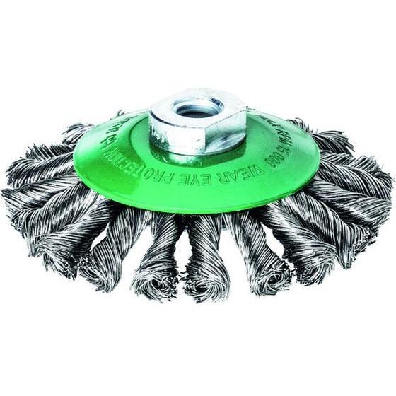 【お取り寄せ】LESSMANN 左右逆ノットベベルブラシ Φ115 ステンレス線 線径0.5 472...