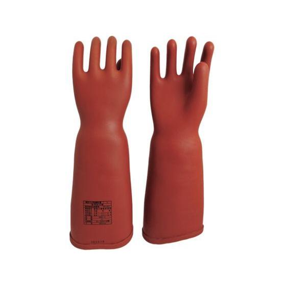 【お取り寄せ】ワタベ 高圧ゴム手袋460mm胴太型LL 555-LL 絶縁手袋 作業用手袋