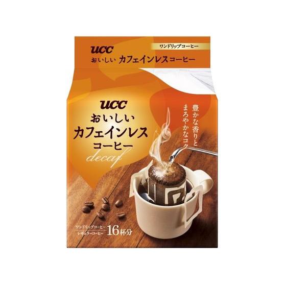 UCC おいしいカフェインレスコーヒー ワンドリップコーヒー 16杯