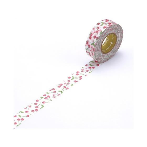 ニチバン Petit joie マスキングテープ チェリーリボン PJMT-15S028 デコレーシ...