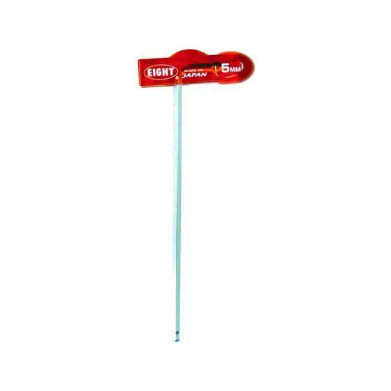 【お取り寄せ】エイト T型 六角棒スパナ テーパーヘッド 分離可能樹脂ハンドル WHH-5TL 六角...