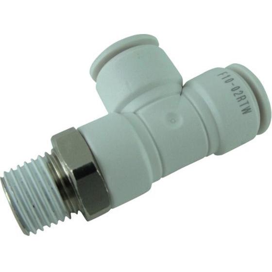 【お取り寄せ】チヨダ ファイブメイルランティ W(白)10mm・R1／4 F10-02RTW 汎用管...